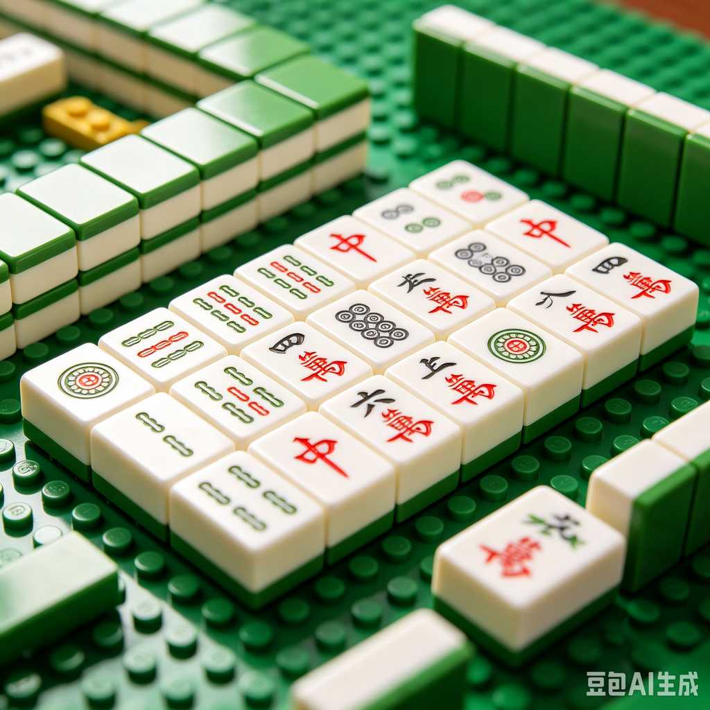 engraved texture mahjong tiles