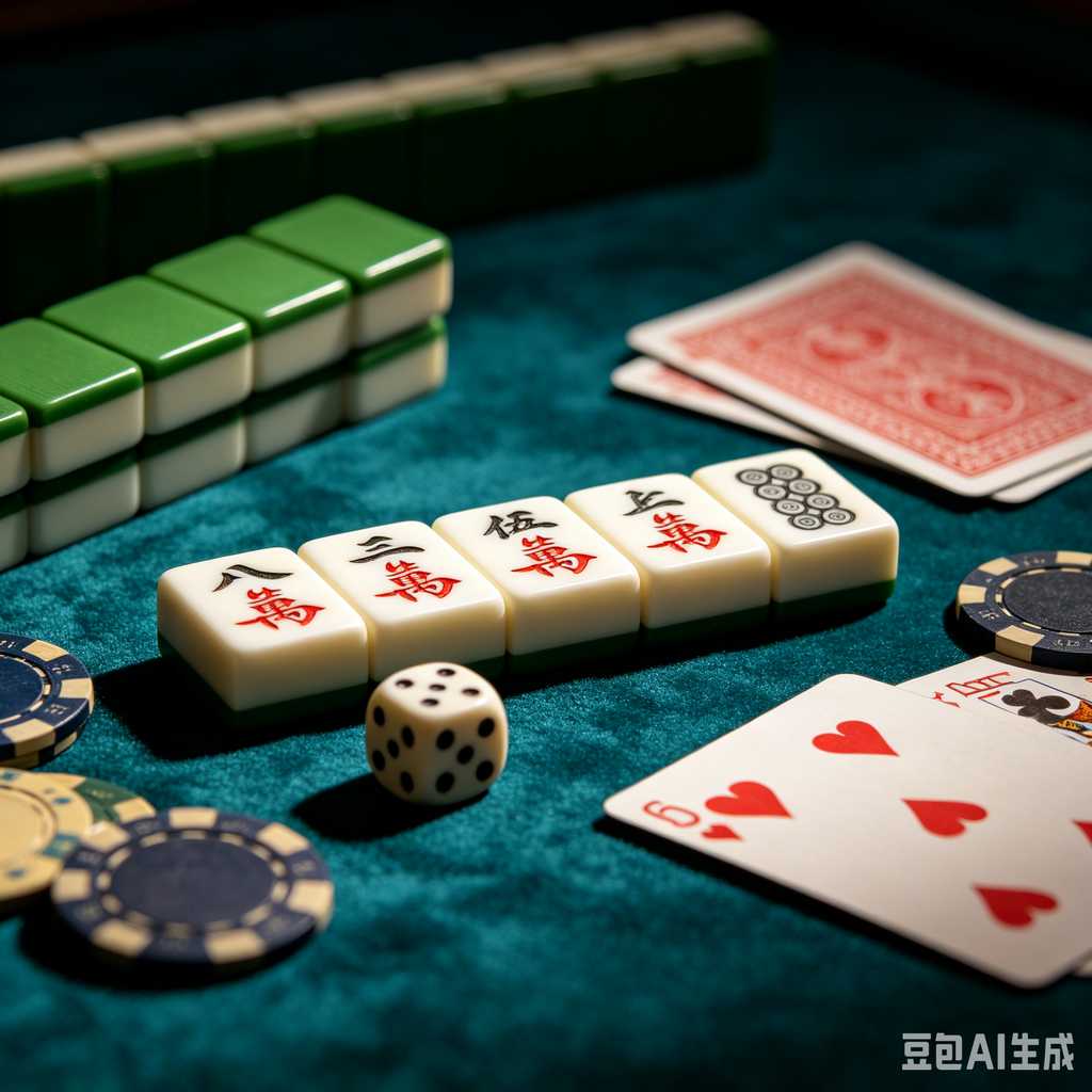 retro text mahjong tiles